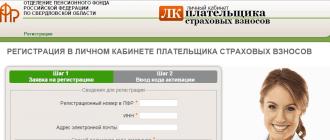 Personal account: registration with the pension fund, login via the Internet PFR RF personal account of the insured