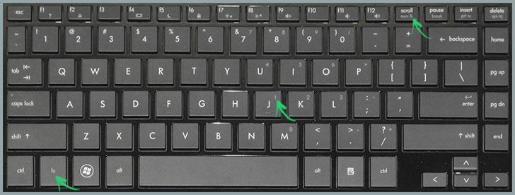 Numbers are printed on the keyboard instead of letters: what to do