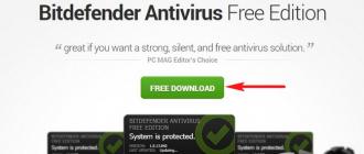 Bepul antivirus Bitdefender Antivirus Free Edition