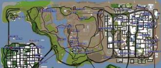 The huge map of Grand Theft Auto San Andreas and its secrets