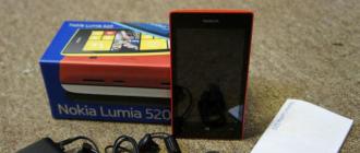 Nokia Lumia 520 non.  Impressions et conclusions