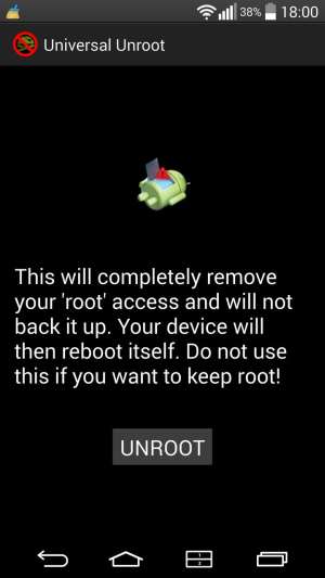 Android root removal