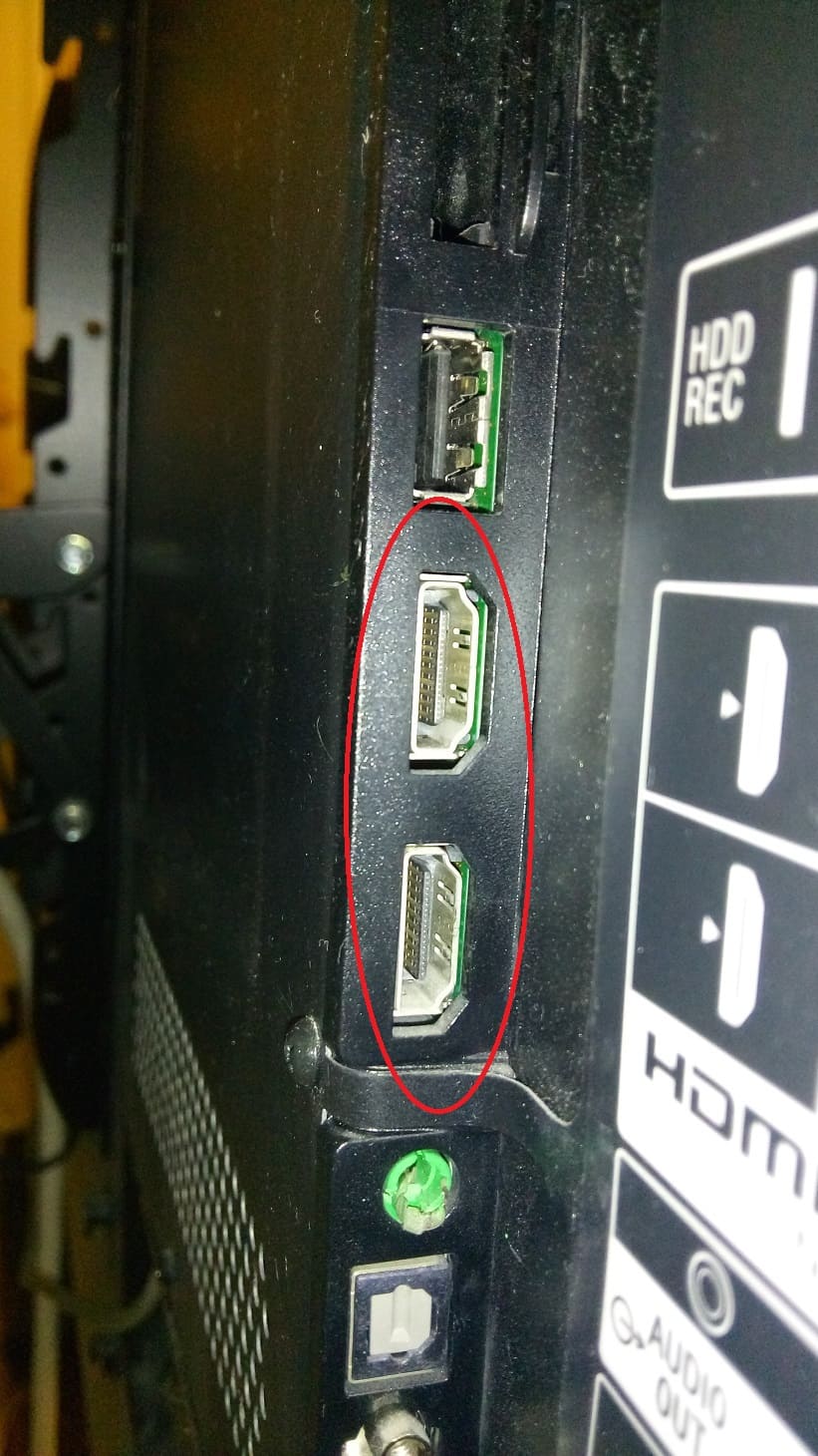 Connecting a TV to a computer via hdmi