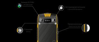 review of an off-road smartphone with a sad screen Protected smartphones texet x driver