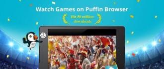 Puffin Browser - to'rda bemaqsad qilish uchun funktsional yordamchi