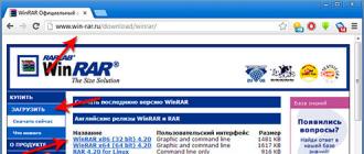 Windows uchun WinRAR arxivatori