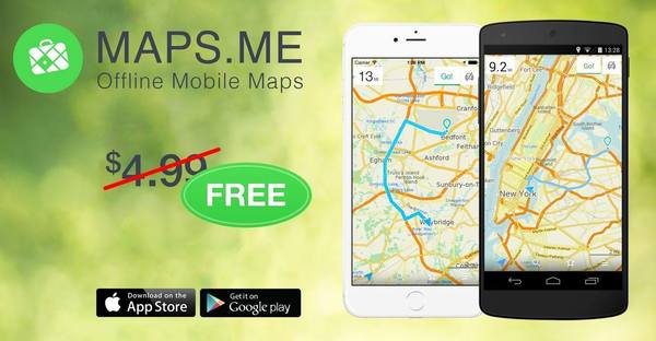 Oflayn xaritalarga ega Android uchun bepul GPS navigatorlari